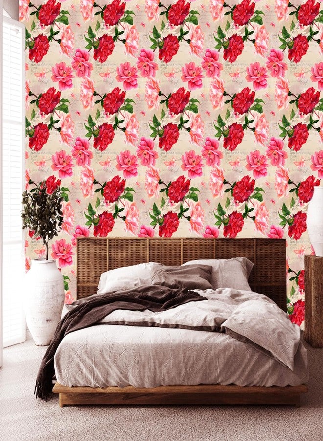 DSticker Wallpaper for Walls Bedroom & Living Room Big Size (300x40) Cm Wallpaper Stickers for Home Decoration | Wall Stickers for Office | Wall Paper for Wall Decor Pack of - 1 (Old Rose) - Image 5